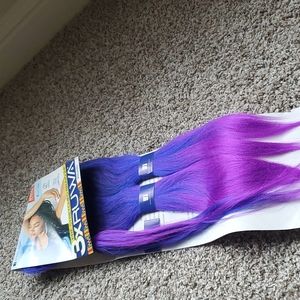 1/2pack 24in SM1B/Blue/Purple Ruwa Braiding Hair